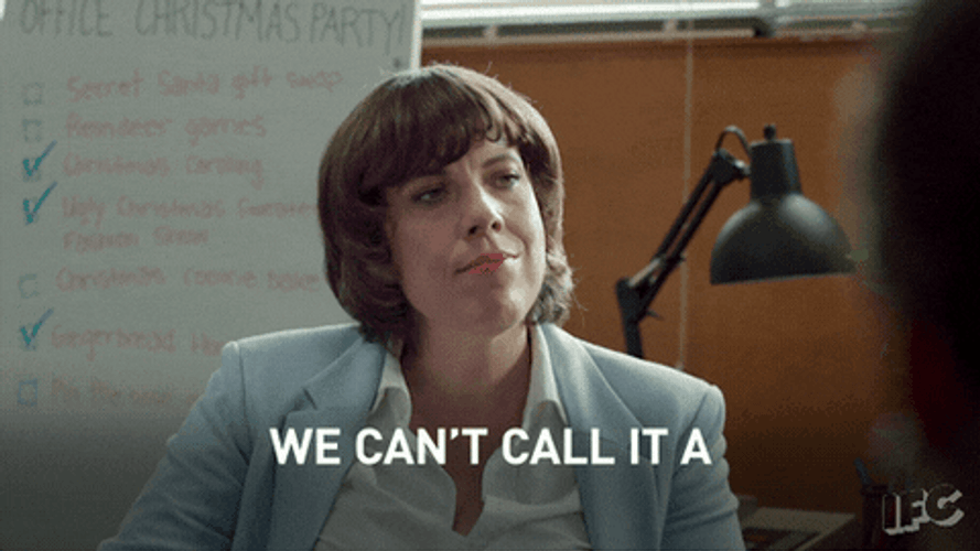 We Can't Call It Office Christmas Party GIF