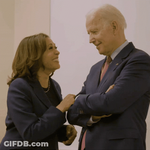 We Did It Joe And Kamala Harris Laughing GIF