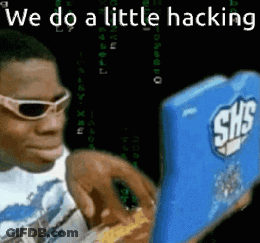 We Do A Little Hacking Screen GIF