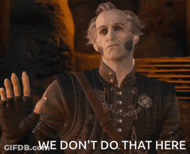 We Don't Do That Here Stop GIF