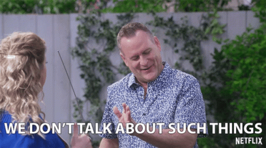 We Don't Do That Talking Things Here GIF