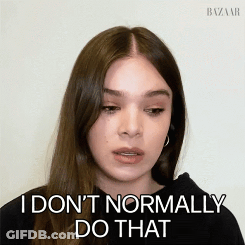 We Don't Normally Do That Here GIF