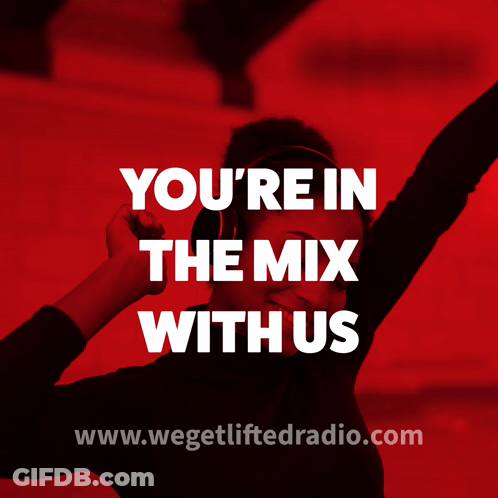 We Get Lifted Radio Ad Woman With Headphones GIF