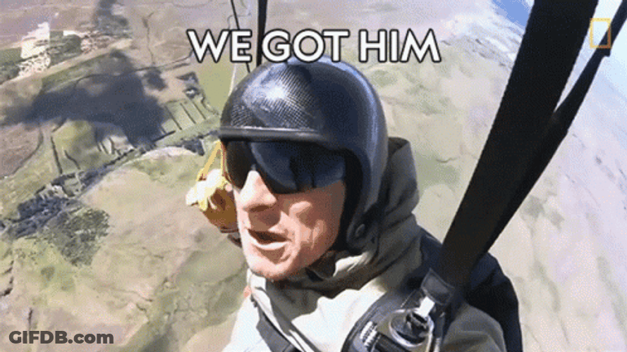 We Got Him Skydiving GIF