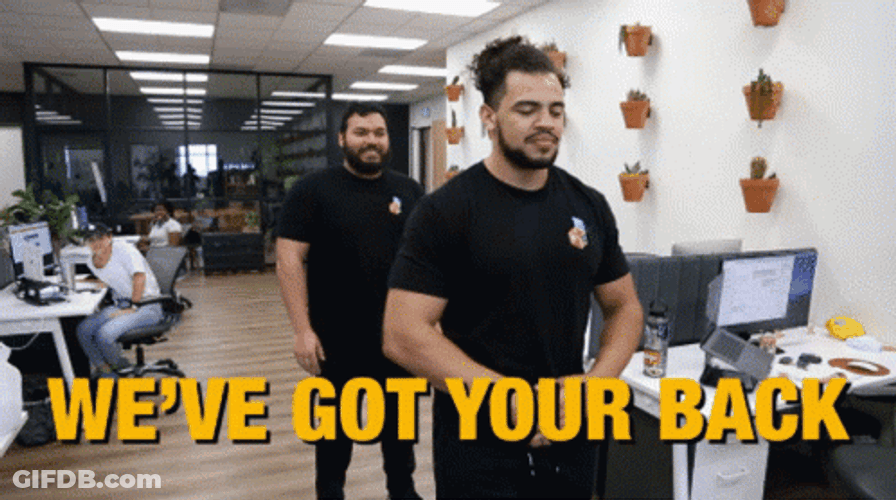 We Got Your Back Up Free Fall GIF