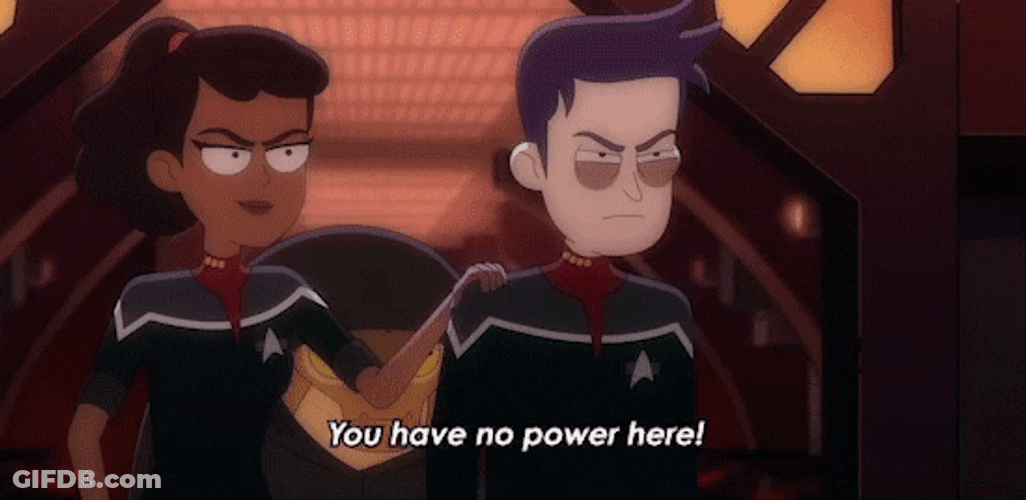 We Have No Power Here Ensign Boimler GIF