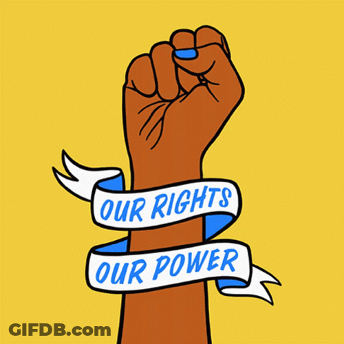 We Have Power Closed Fist Graphics Art GIF