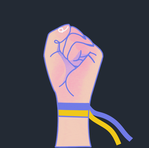 We Have Power Closed Fist Human Vector GIF