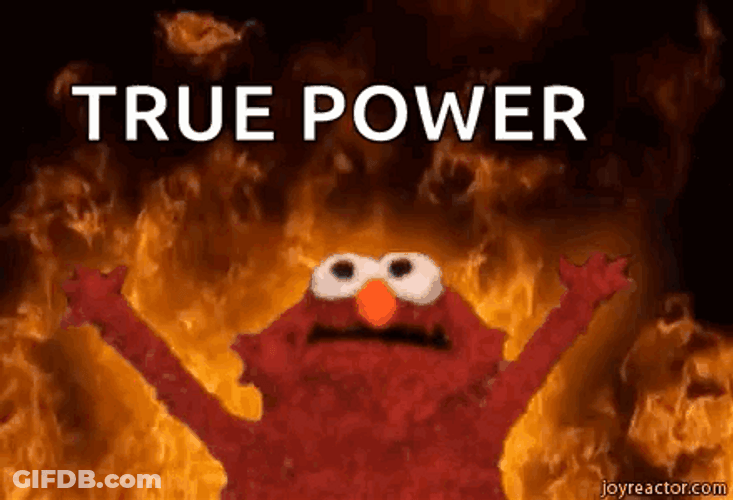 We Have Power Elmo Sesame Street Meme GIF