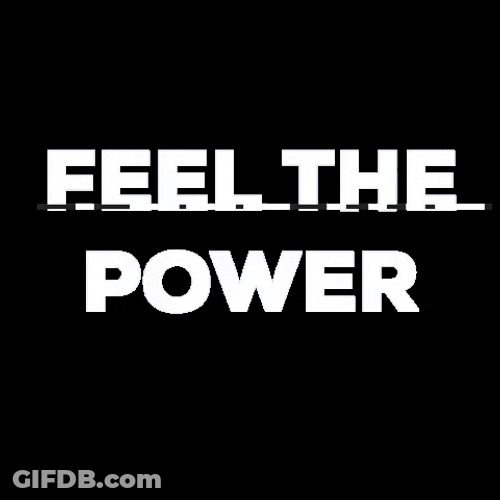 We Have Power Glitchy Digital Art GIF