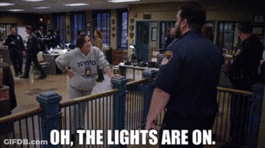 We Have Power Lights On Brooklyn 99 GIF