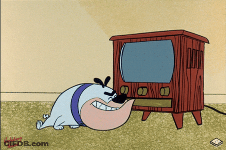 We Have TV Power On Huckleberry Hound Show GIF