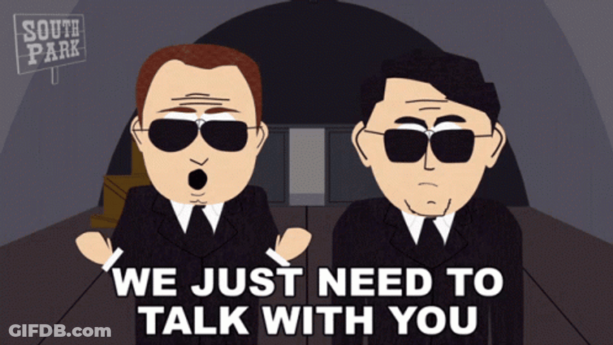 We Just Need To Talk With Secret Service GIF