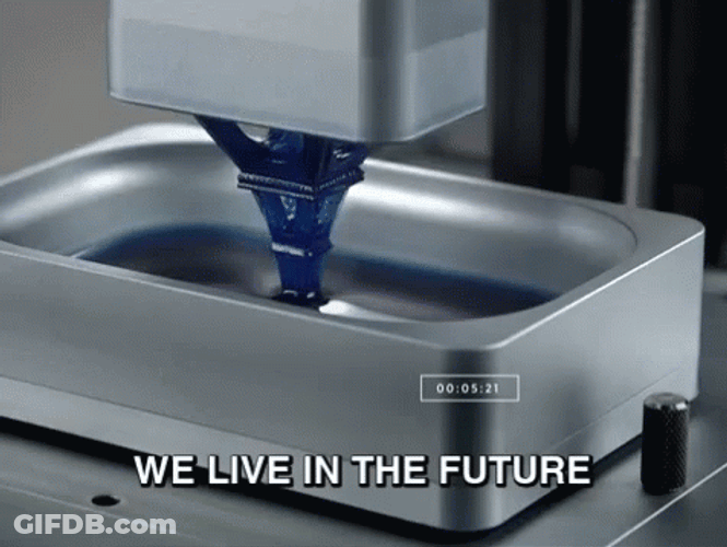 We Live In The Future 3D Printing Paris GIF