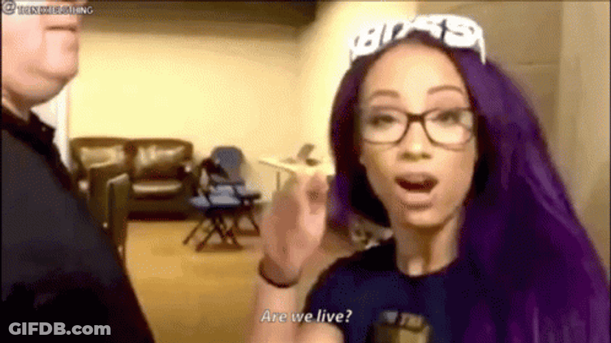 We'll Do It Live Infuriated Sasha Banks GIF