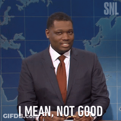 We'll Do It Live Michael Che Not Good GIF