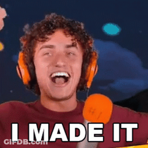 We Made It Team GIF