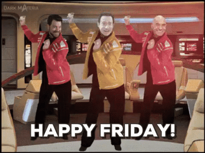 We Made It To Friday Dancing Men GIF