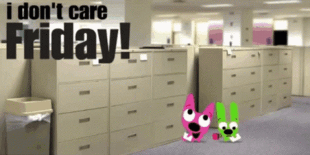 We Made It To Friday Office Drawers GIF
