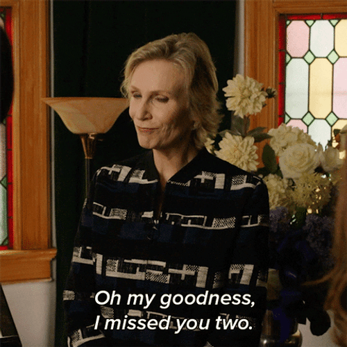 We Missed You Christine Baranski GIF