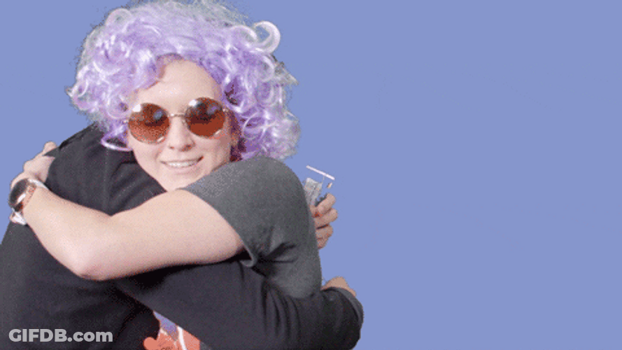 We Missed You Curly Hair GIF
