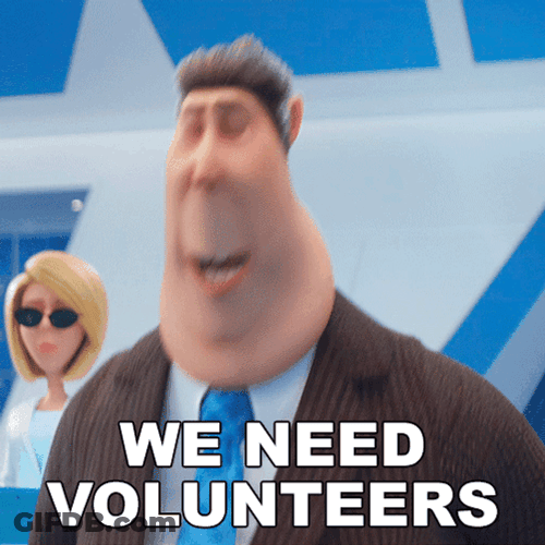 We Need Volunteer Now GIF