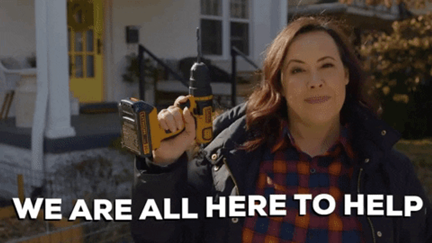 We're All Here Help Is On The Way GIF