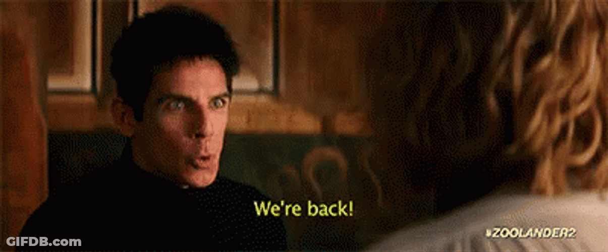 We're Back Ben Stiller Zoolander GIF