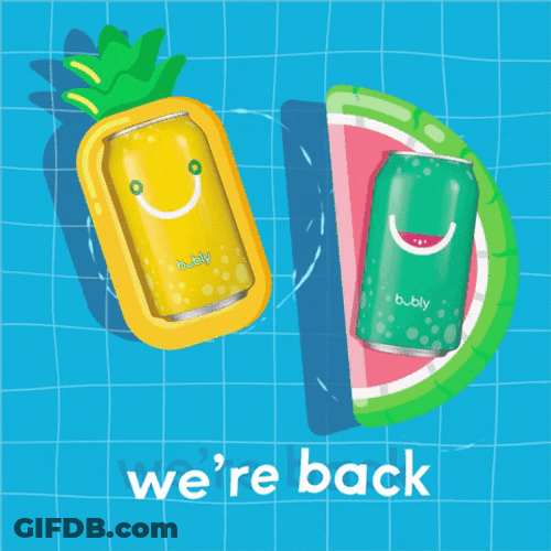 We're Back Floaties GIF