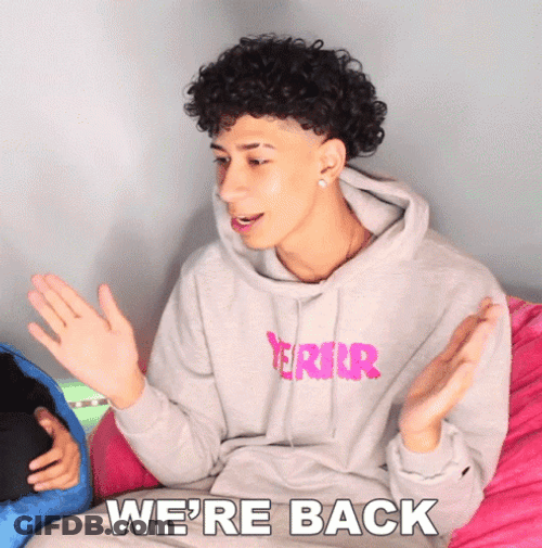 We're Back Happy Elijah Rivera GIF