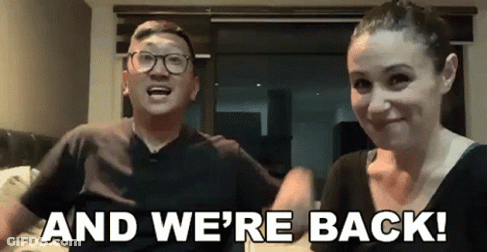 We're Back JP And Julia Youtubers GIF