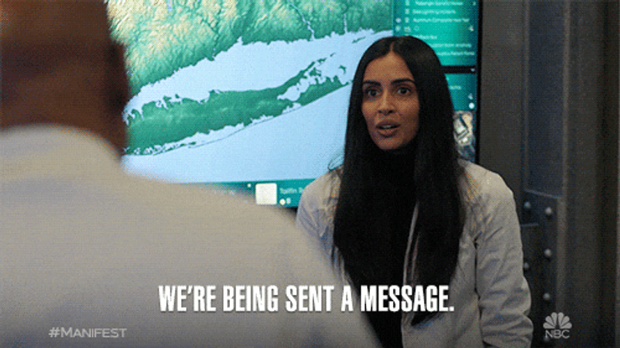 We're Being Sent A Message Manifest Scene GIF