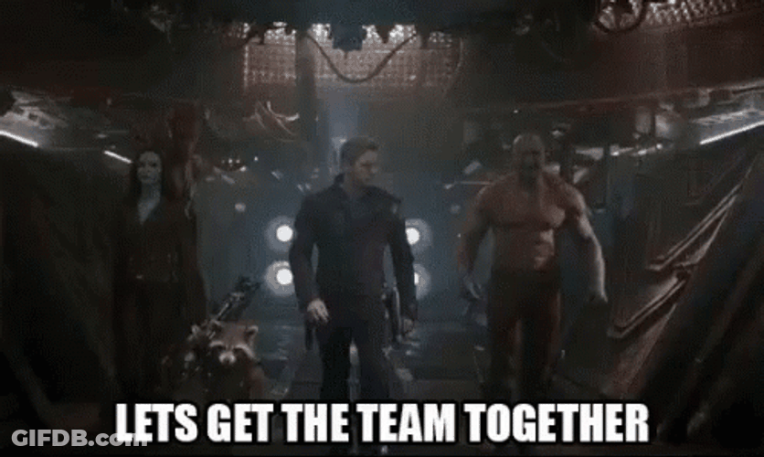 We're Getting The Band Back Together Avengers Walking GIF