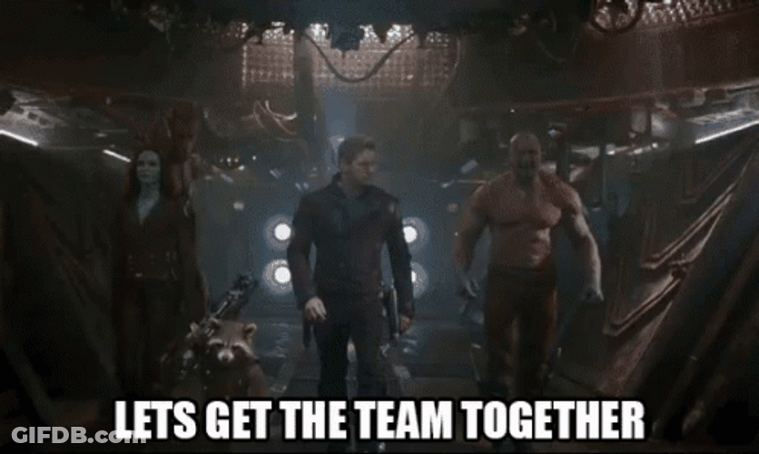 We're Getting The Band Back Together Guardians Galaxy GIF