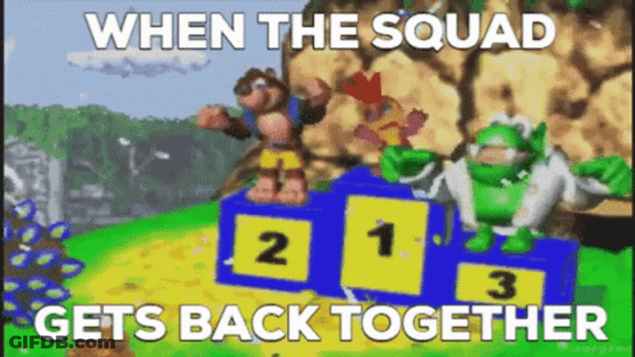 We're Getting The Band Back Together Mario Friends GIF