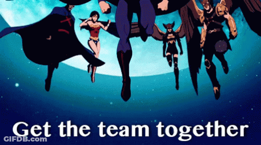 We're Getting The Band Back Together Superman Team GIF