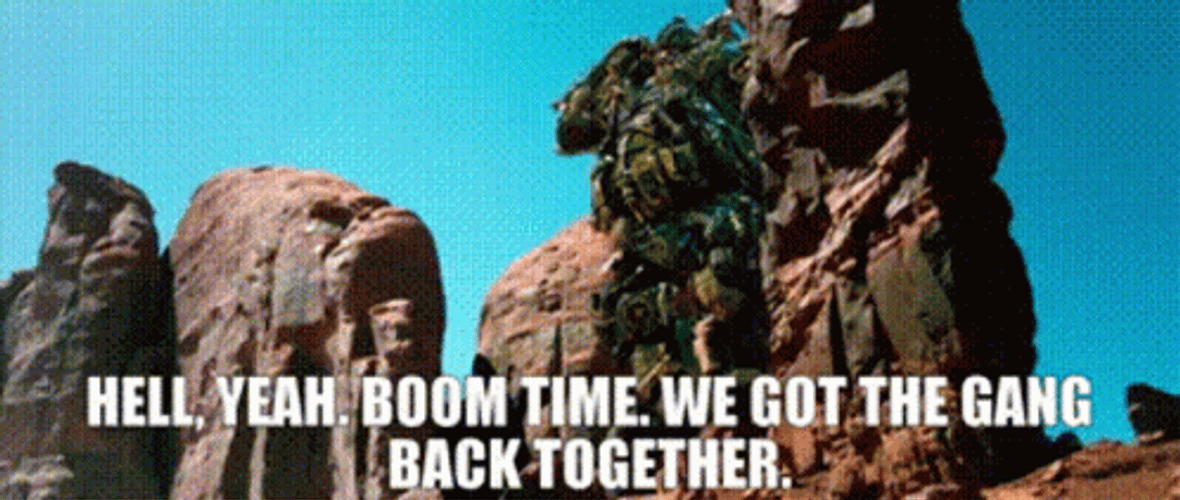 We're Getting The Band Back Together Transformers GIF