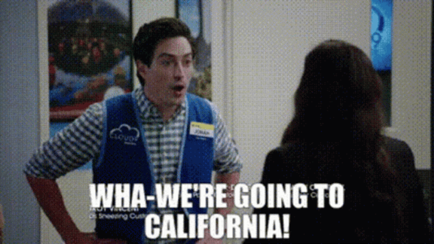 We're Going To California GIF