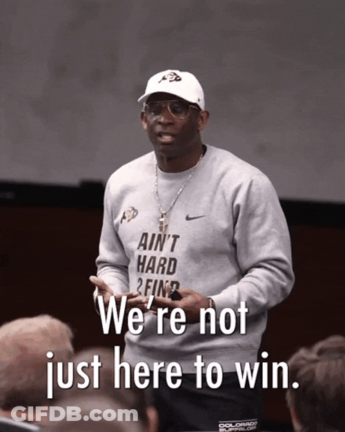 We're Here To Dominate Deion Sanders Coach Prime GIF