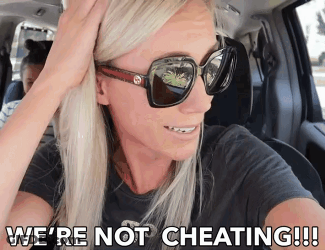 We're Not Cheating GIF