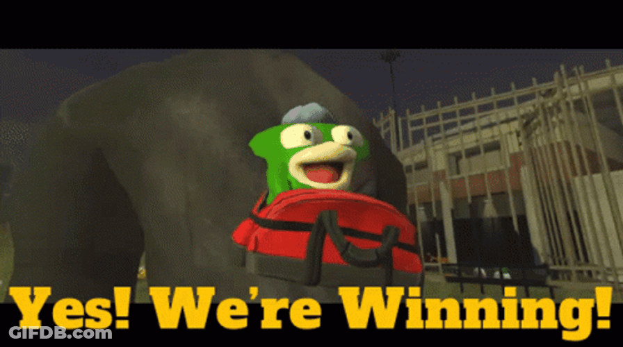 We're Winning Fishy Boopkins Meme GIF