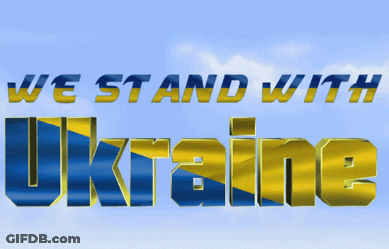 We Stand With Ukraine GIF