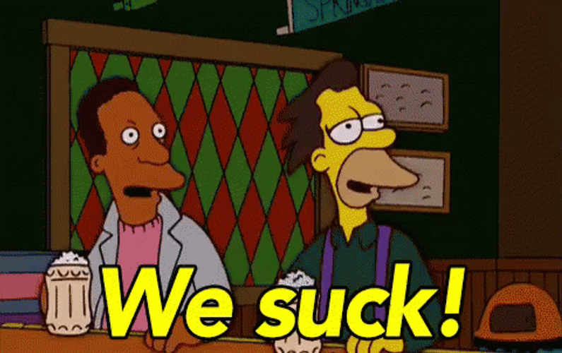 We Suck Again The Simpson GIF