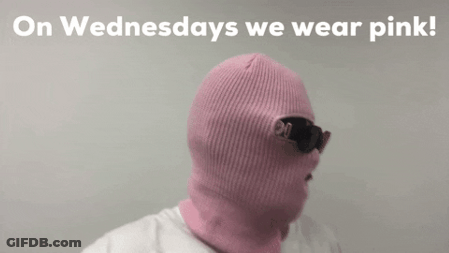 We Wear Pink On Wednesdays Man Wearing Shades GIF