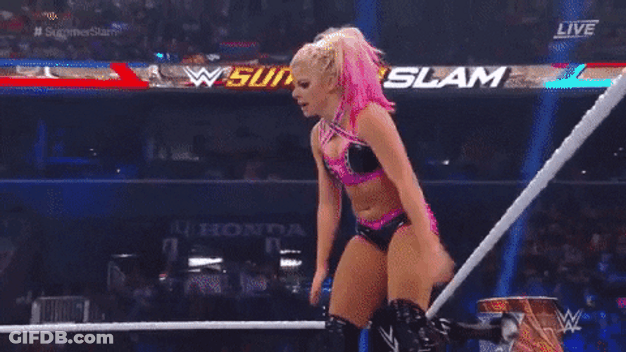 We Wrestler Alexa Bliss Back Flip GIF