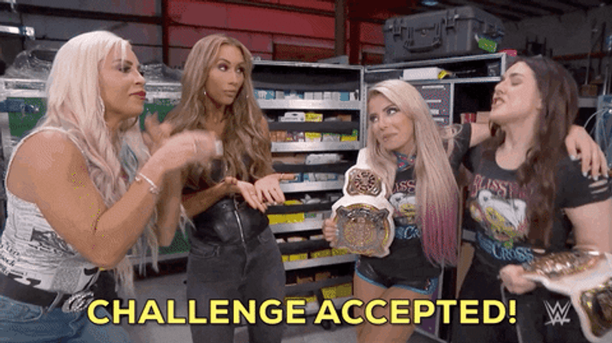 We Wrestler Alexa Bliss Challenge Accepted GIF