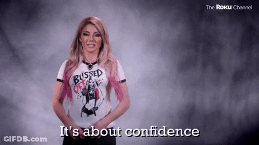 We Wrestler Alexa Bliss Confidence GIF