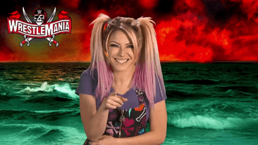 We Wrestler Alexa Bliss Fake Laugh GIF