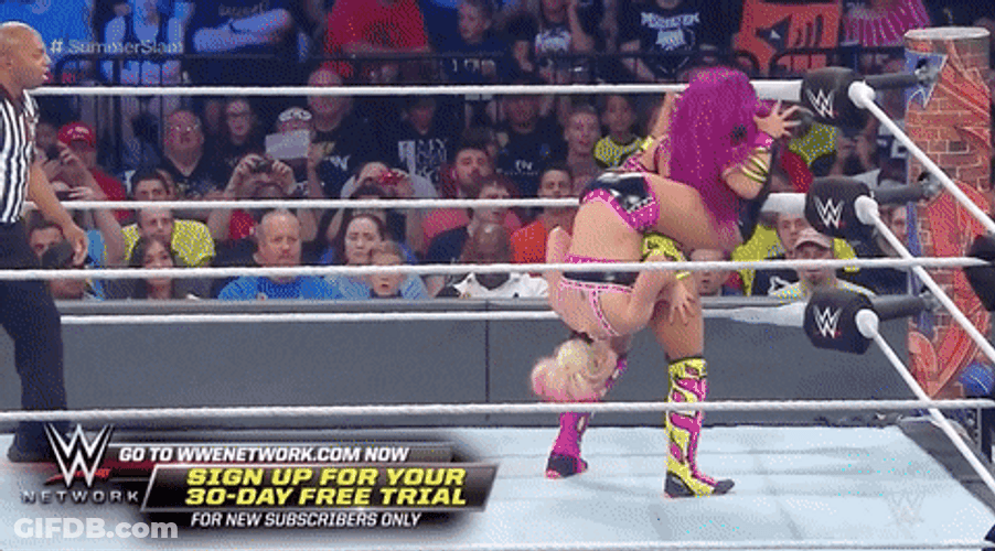 We Wrestler Alexa Bliss Fall GIF