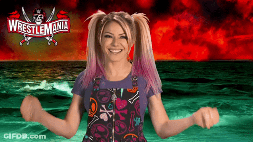 We Wrestler Alexa Bliss Happy GIF